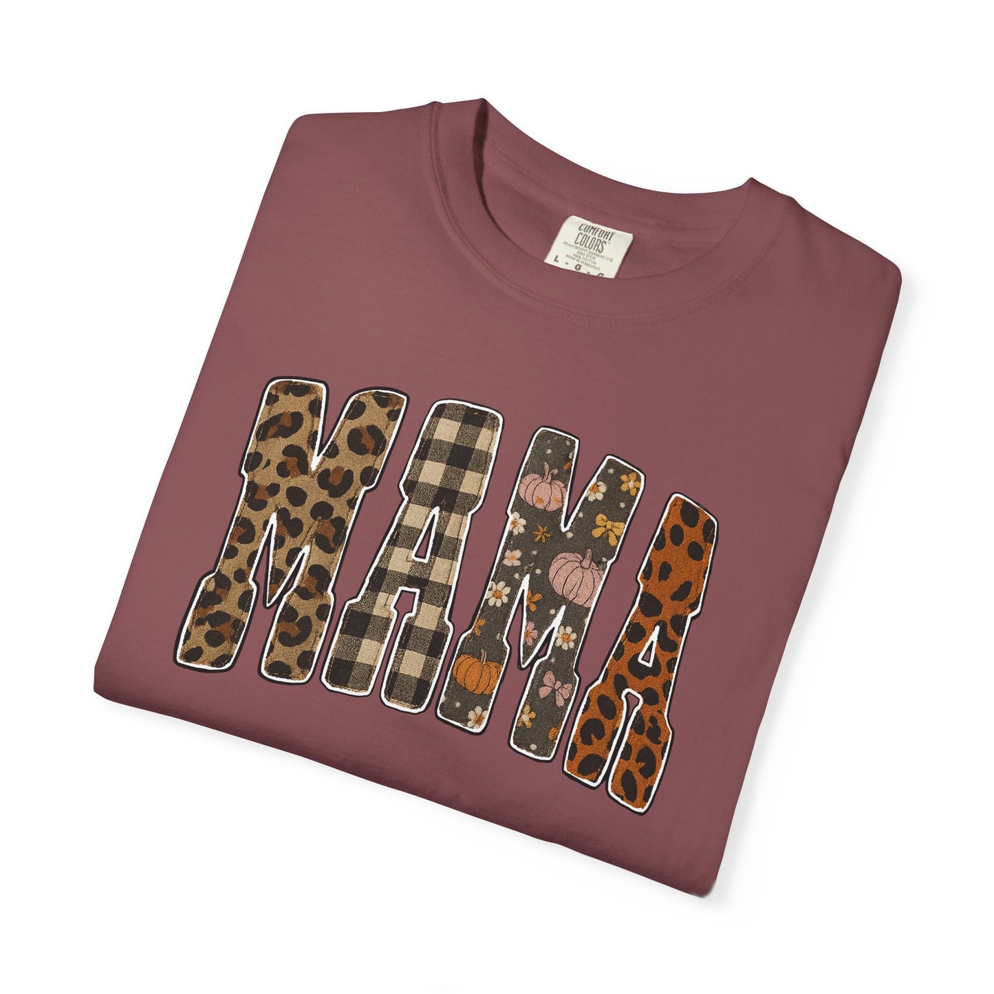Mama Animal Print Fall Comfort Colors Tee
