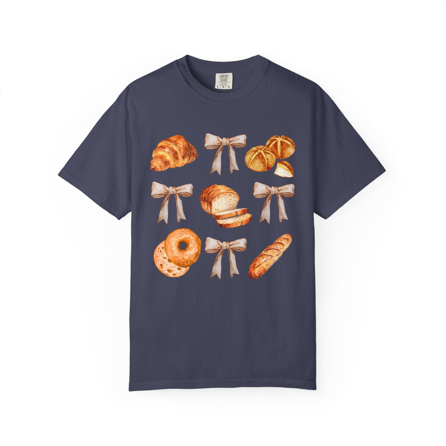 Sourdough Bow Grid Comfort Colors Tee