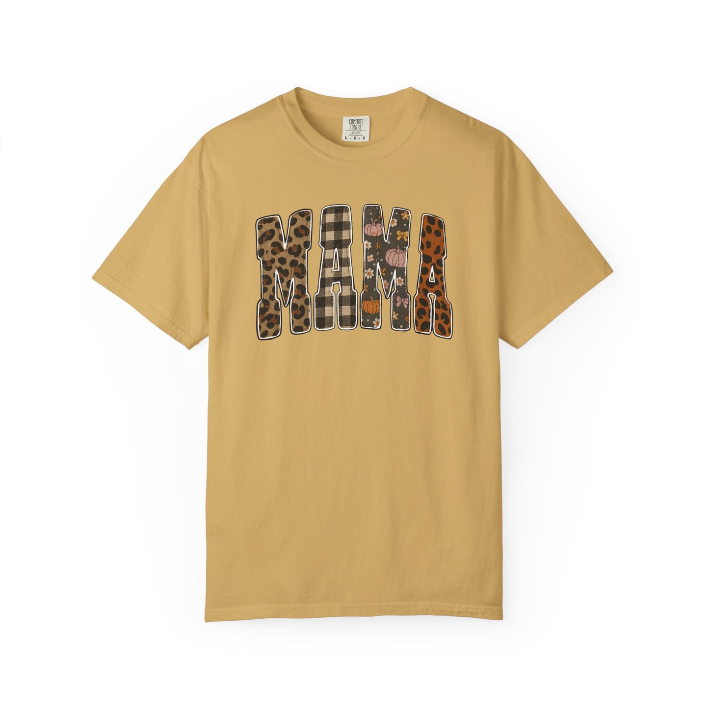 Mama Animal Print Fall Comfort Colors Tee