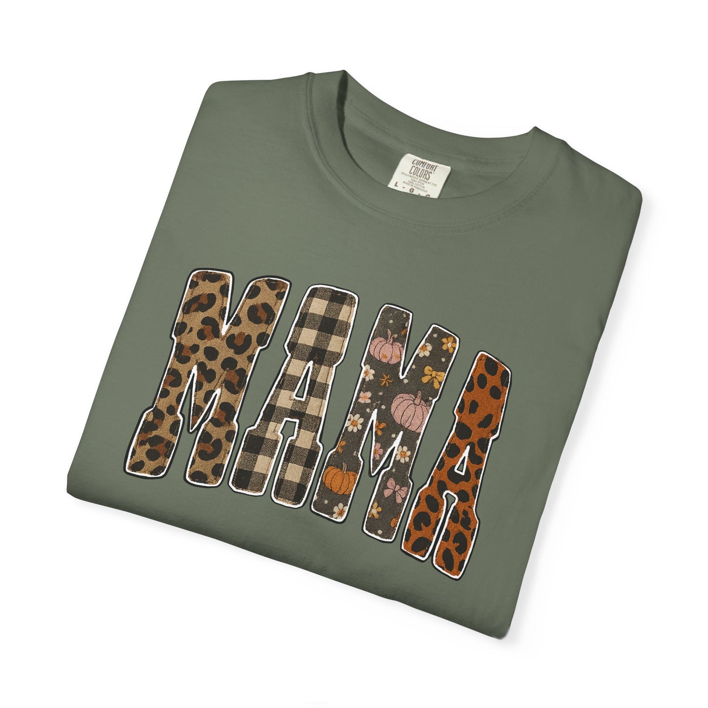 Mama Animal Print Fall Comfort Colors Tee