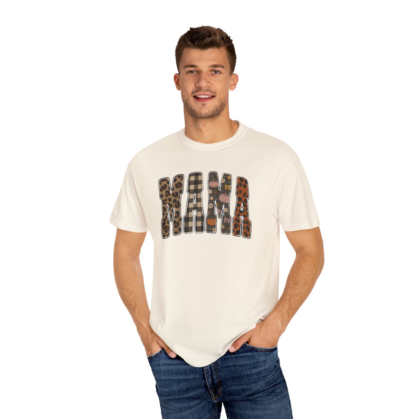 Mama Animal Print Fall Comfort Colors Tee