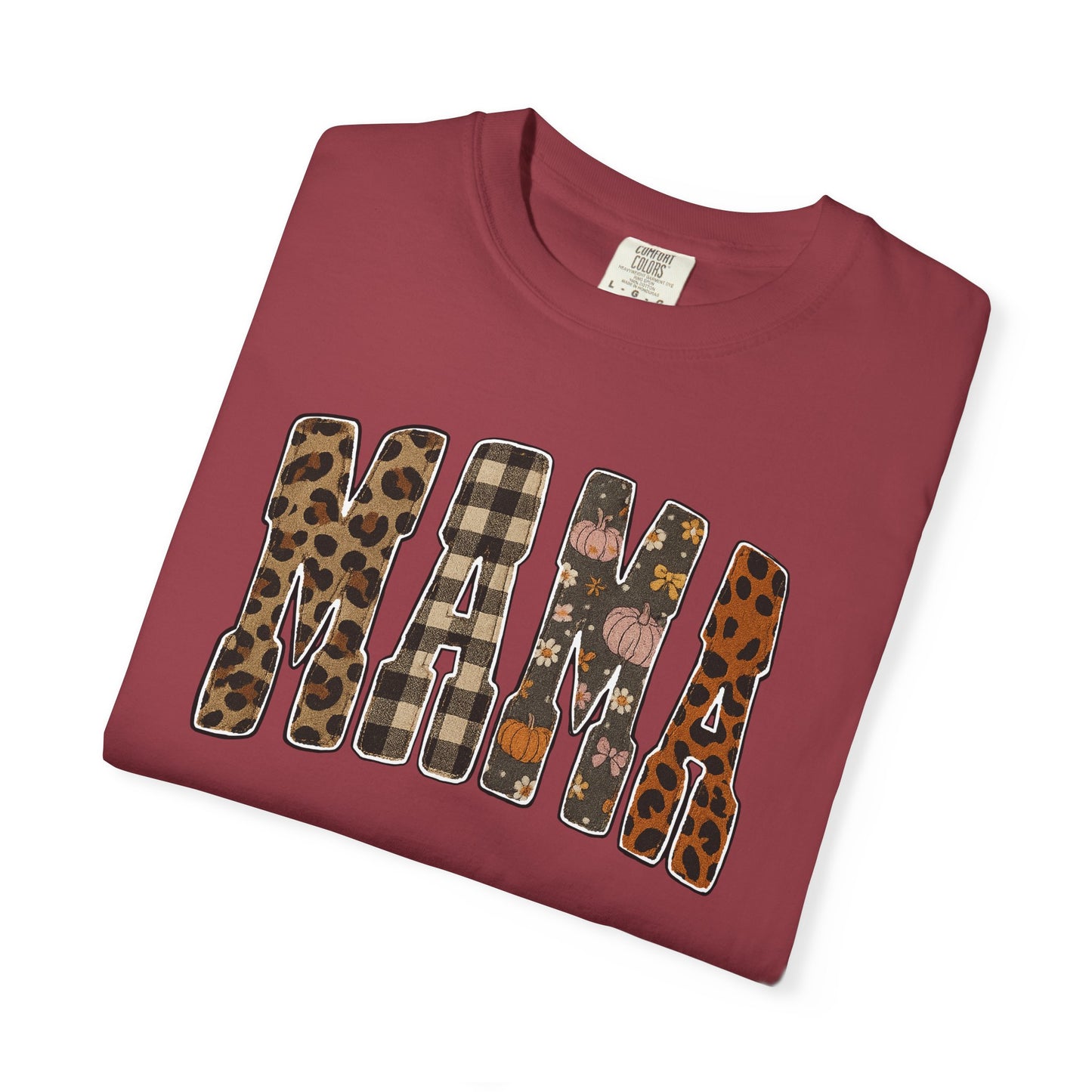Mama Animal Print Fall Comfort Colors Tee