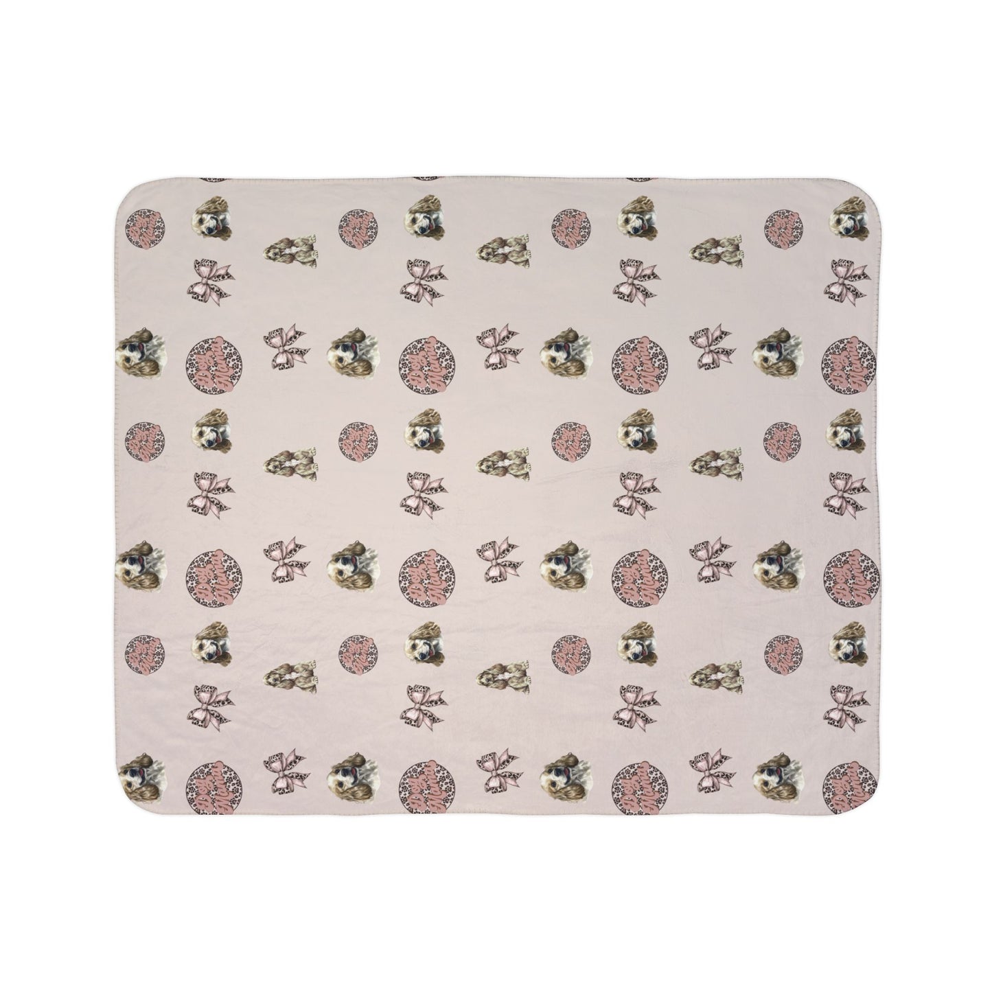 Cocker Spaniel Fleece Sherpa Blanket
