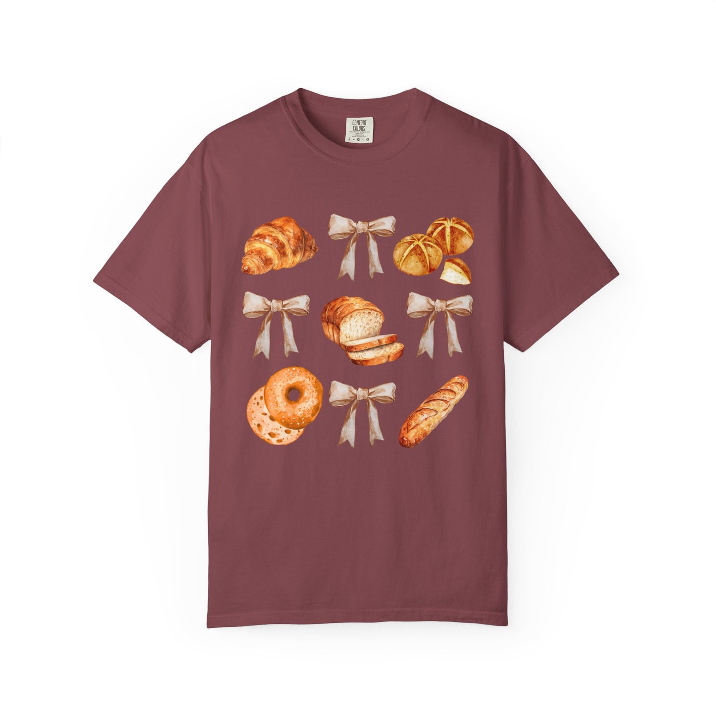 Sourdough Bow Grid Comfort Colors Tee