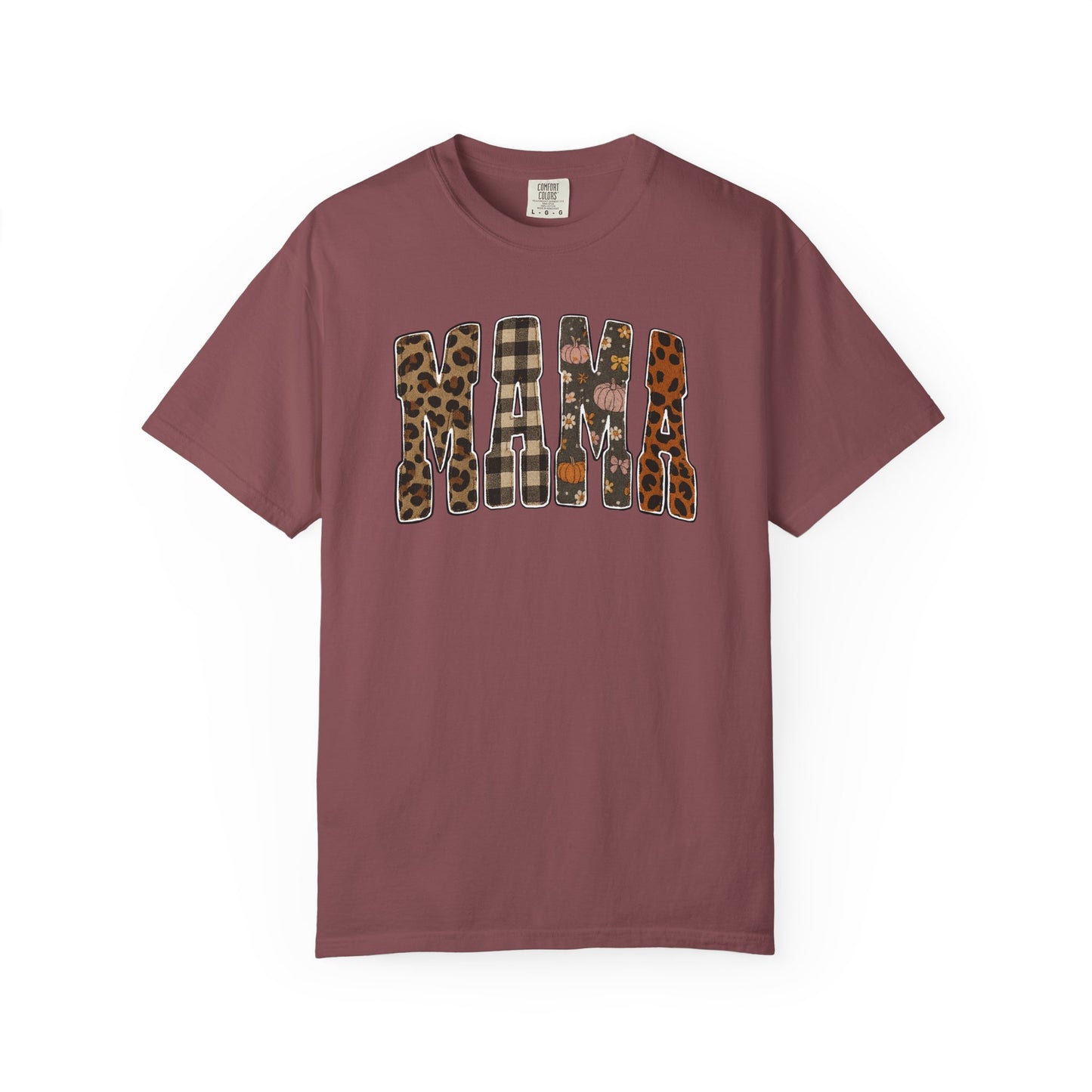 Mama Animal Print Fall Comfort Colors Tee