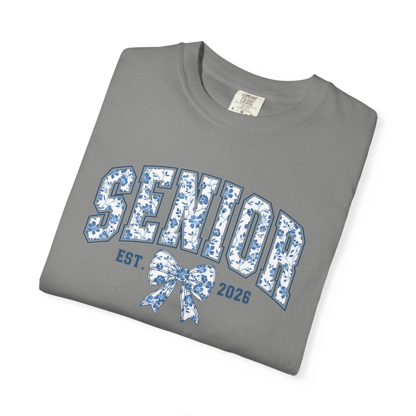 Senior 2026 Blue Chinoiserie Comfort Colors Tee