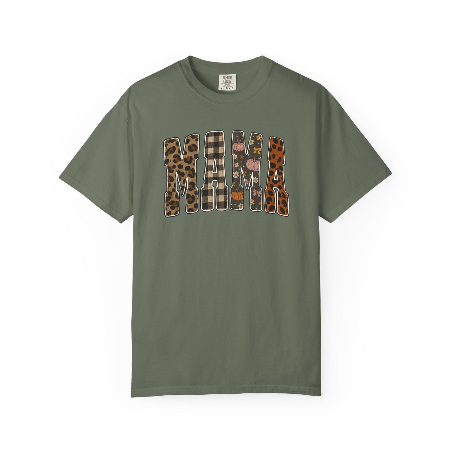 Mama Animal Print Fall Comfort Colors Tee