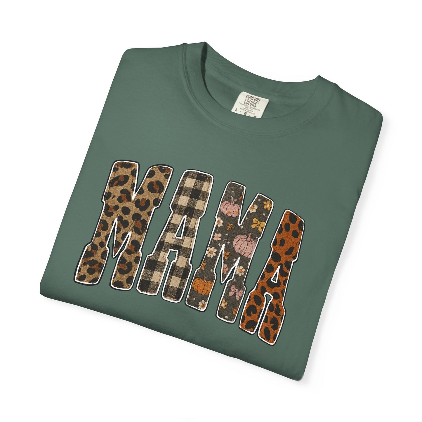Mama Animal Print Fall Comfort Colors Tee