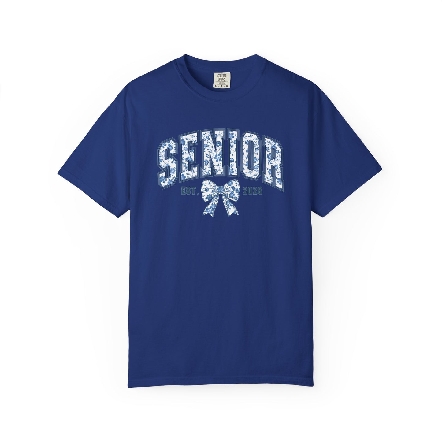 Senior 2026 Blue Chinoiserie Comfort Colors Tee