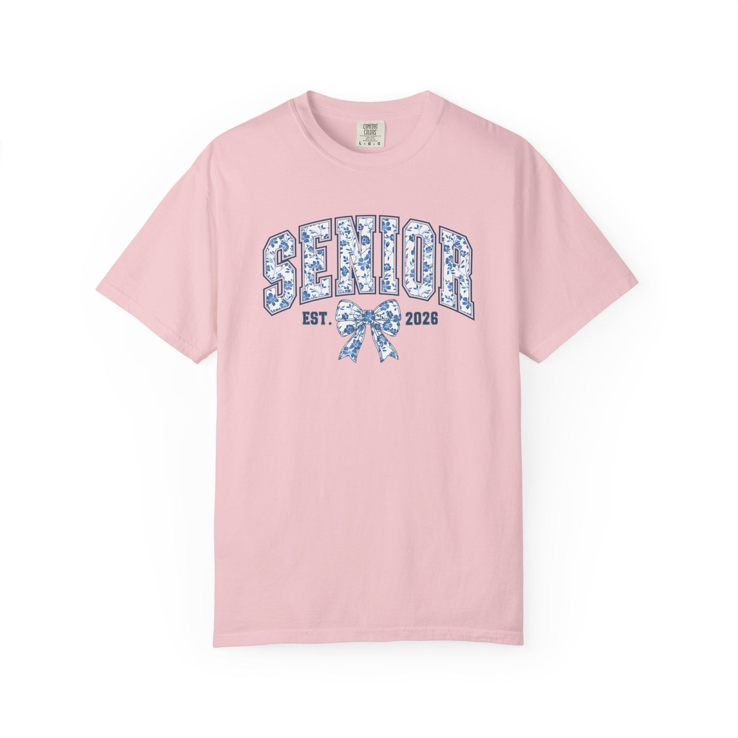 Senior 2026 Blue Chinoiserie Comfort Colors Tee