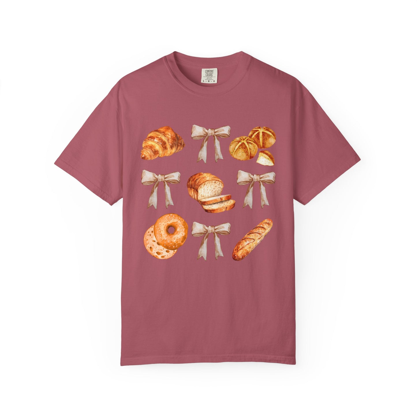 Sourdough Bow Grid Comfort Colors Tee