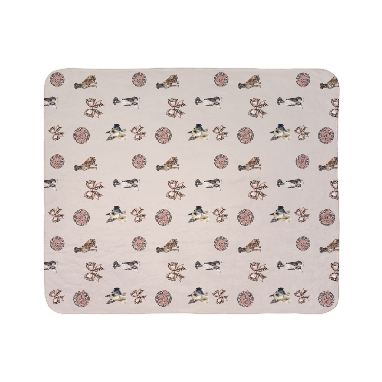 Great Dane Fleece Sherpa Blanket