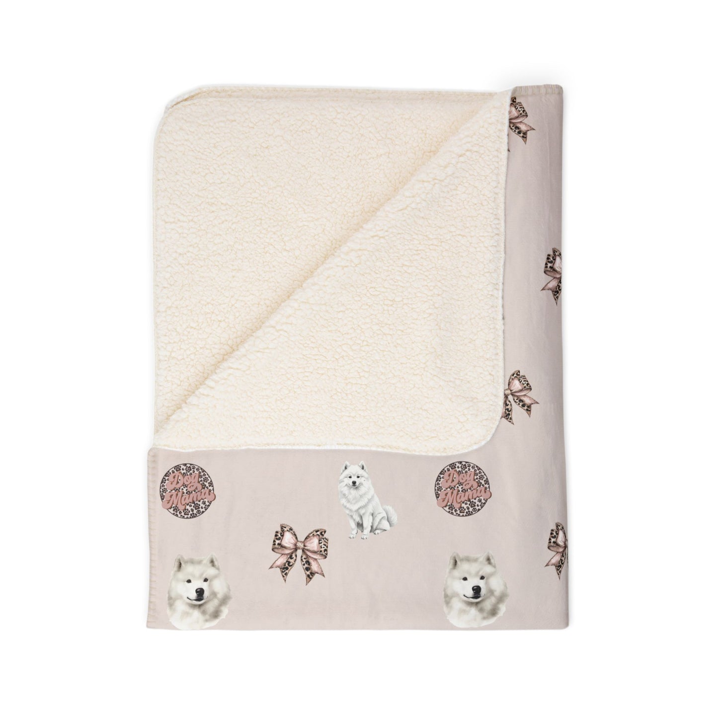 Samoyed Fleece Sherpa Blanket