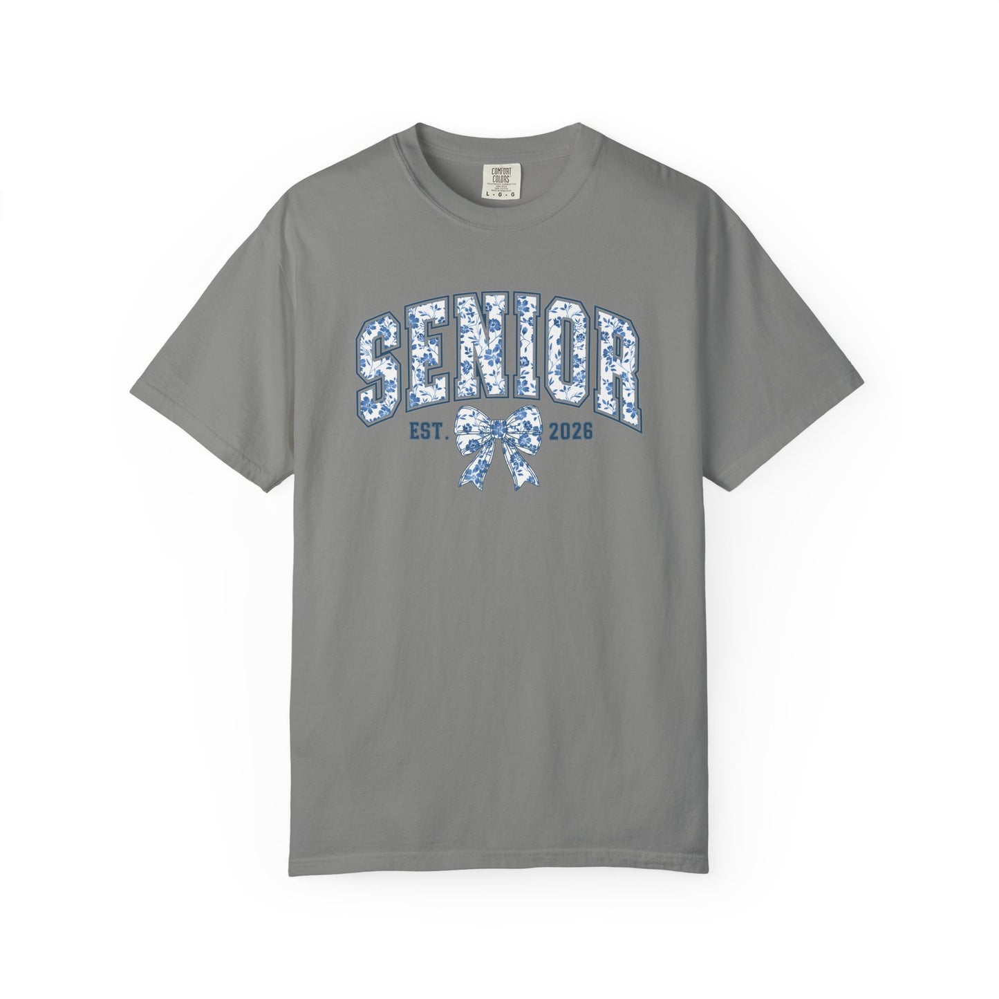 Senior 2026 Blue Chinoiserie Comfort Colors Tee