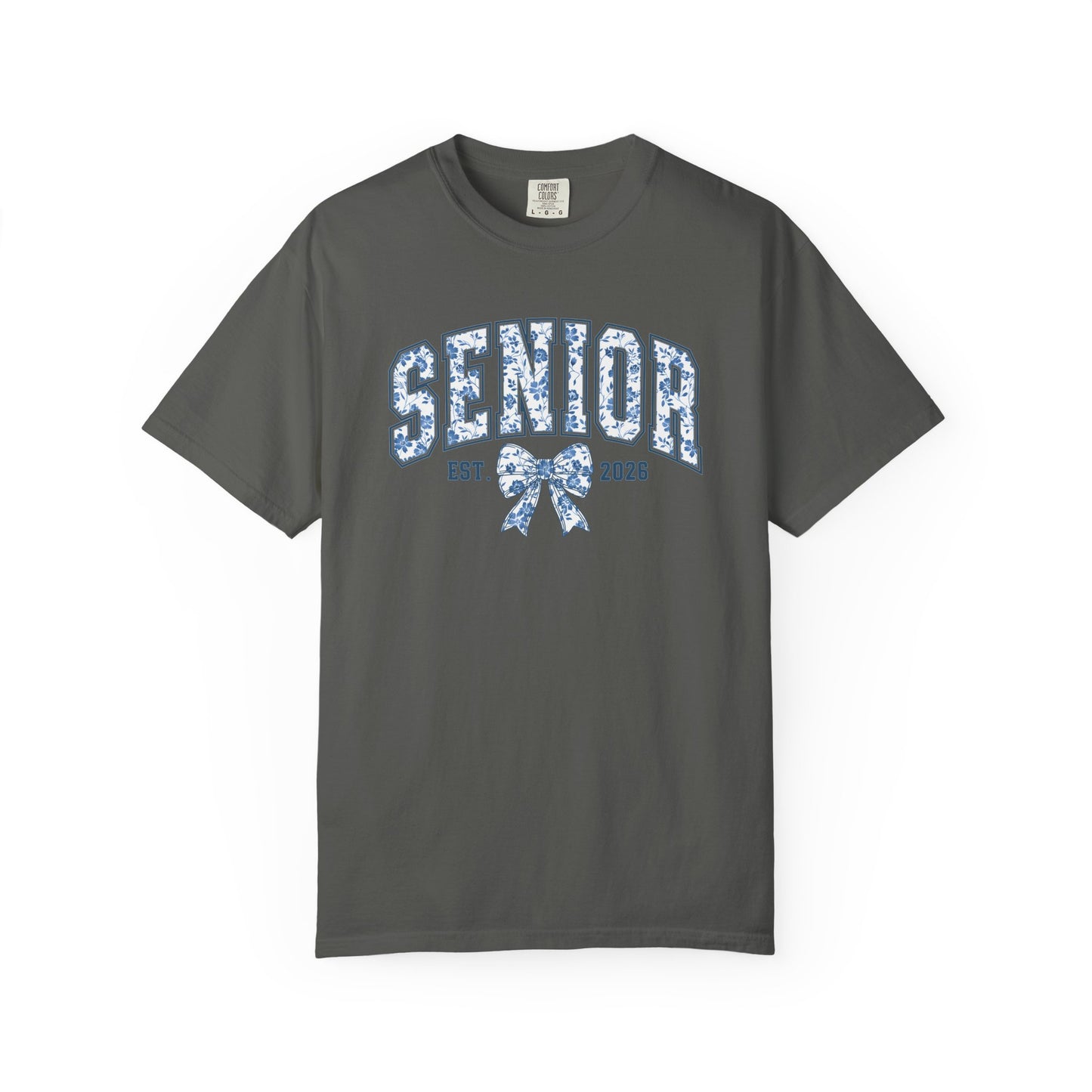 Senior 2026 Blue Chinoiserie Comfort Colors Tee