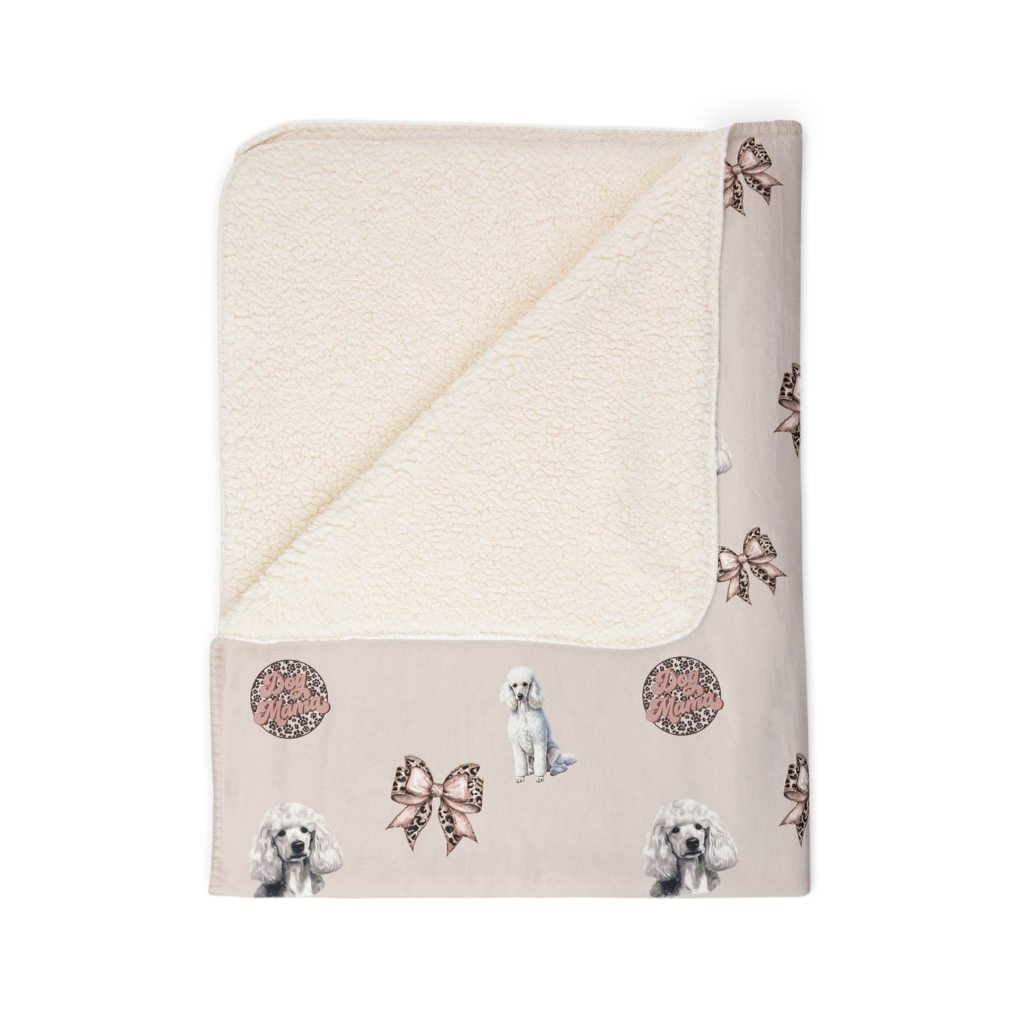 Poodle Fleece Sherpa Blanket