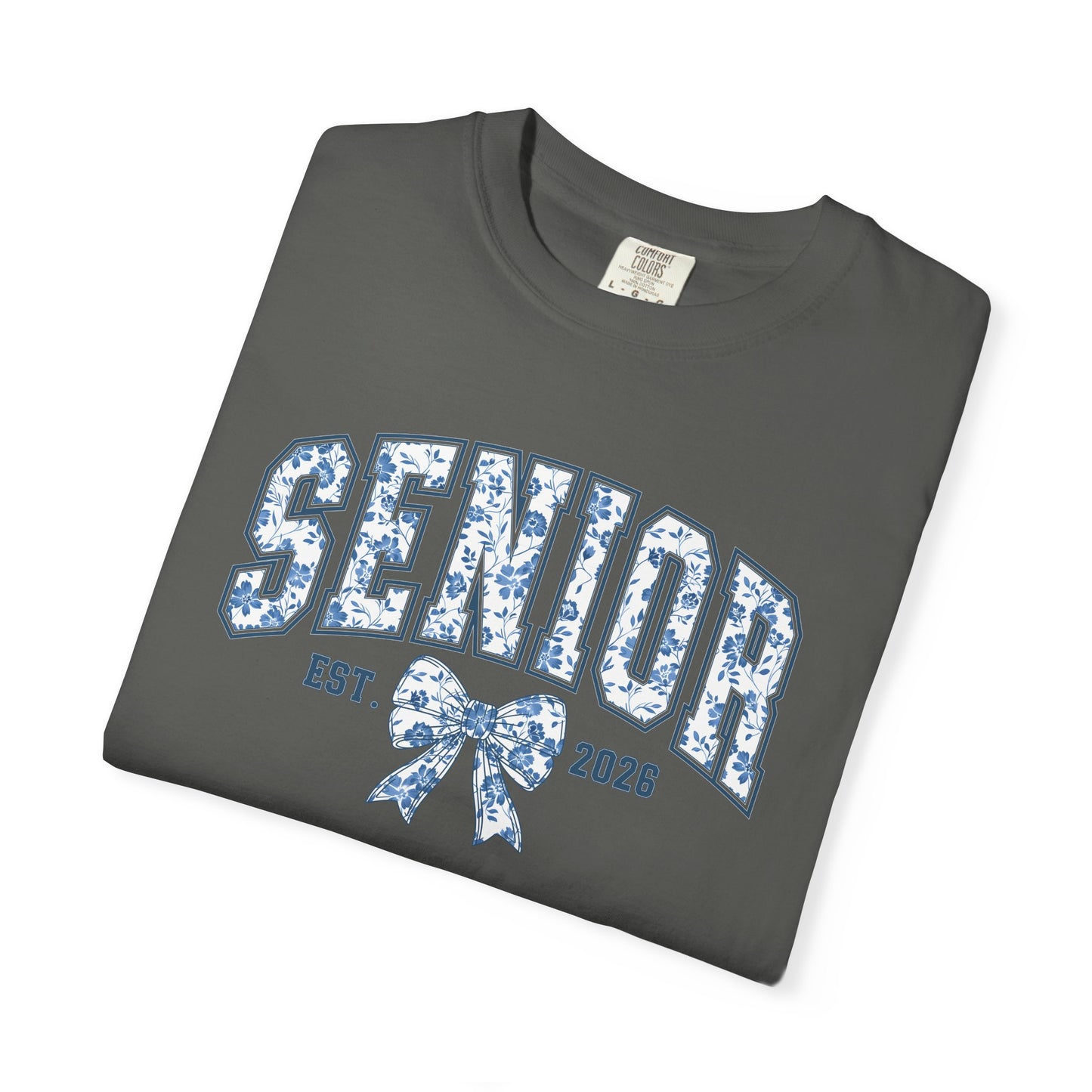 Senior 2026 Blue Chinoiserie Comfort Colors Tee