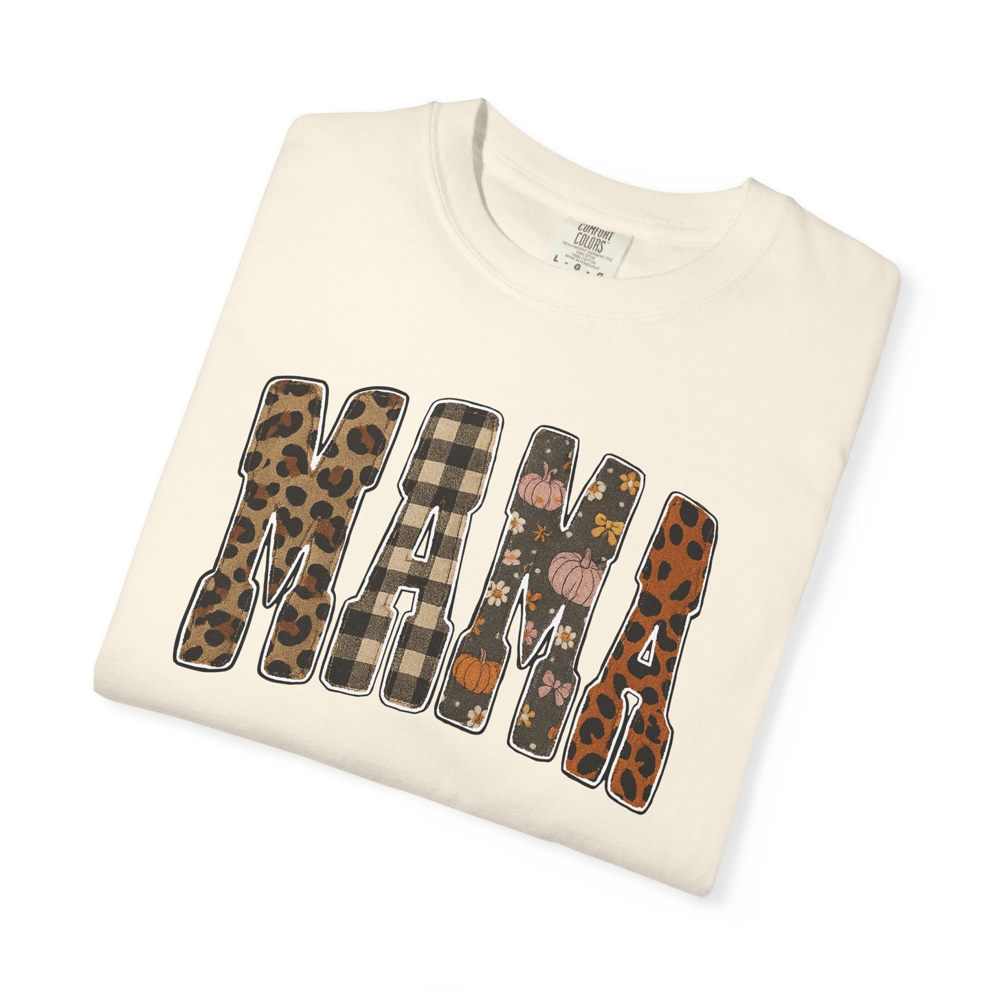 Mama Animal Print Fall Comfort Colors Tee