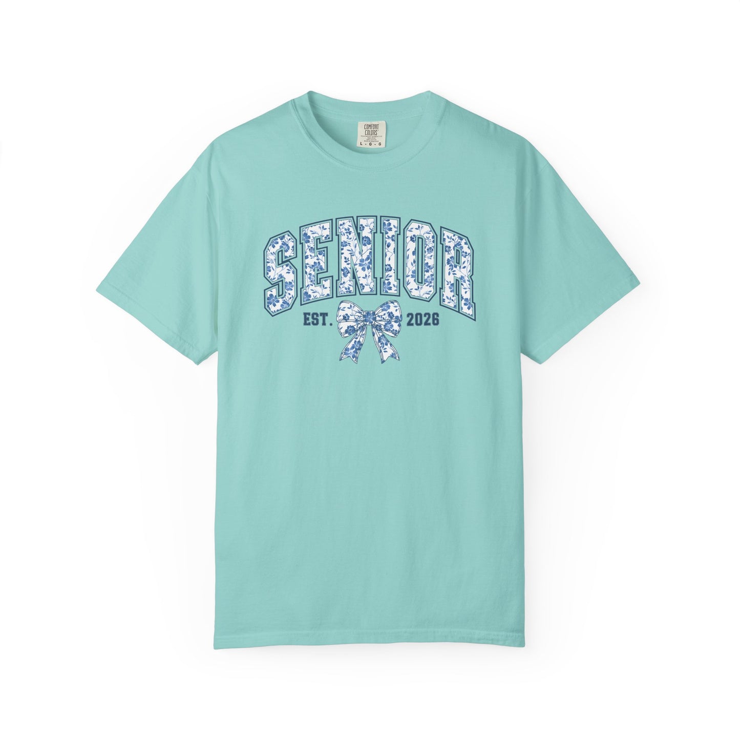 Senior 2026 Blue Chinoiserie Comfort Colors Tee