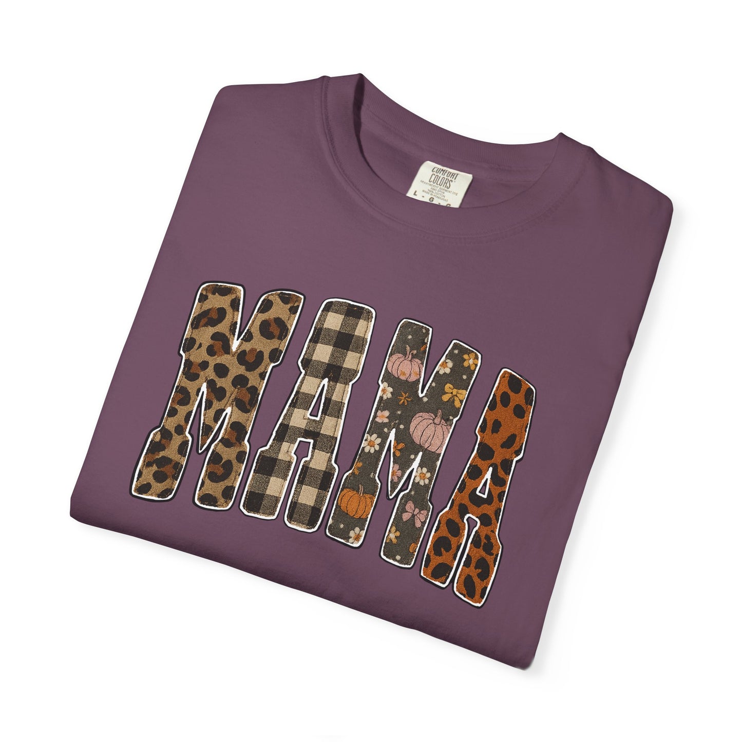 Mama Animal Print Fall Comfort Colors Tee
