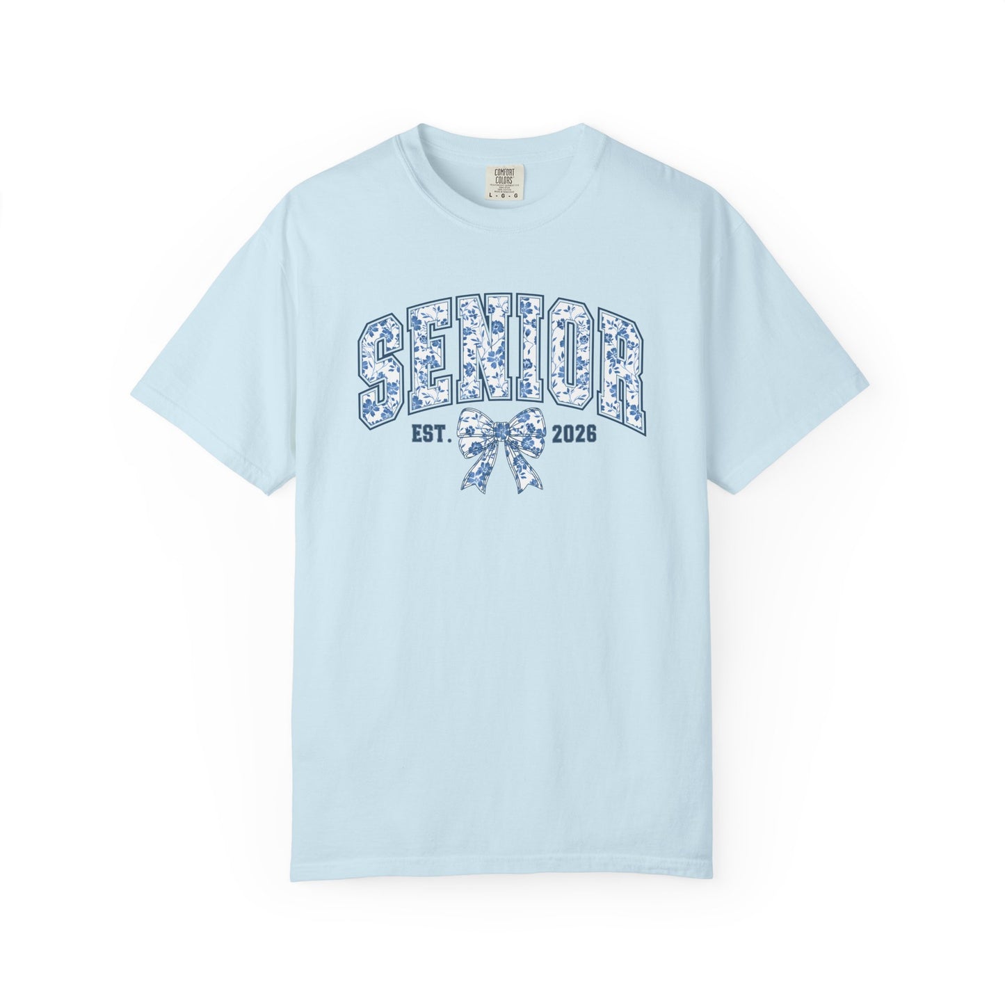 Senior 2026 Blue Chinoiserie Comfort Colors Tee