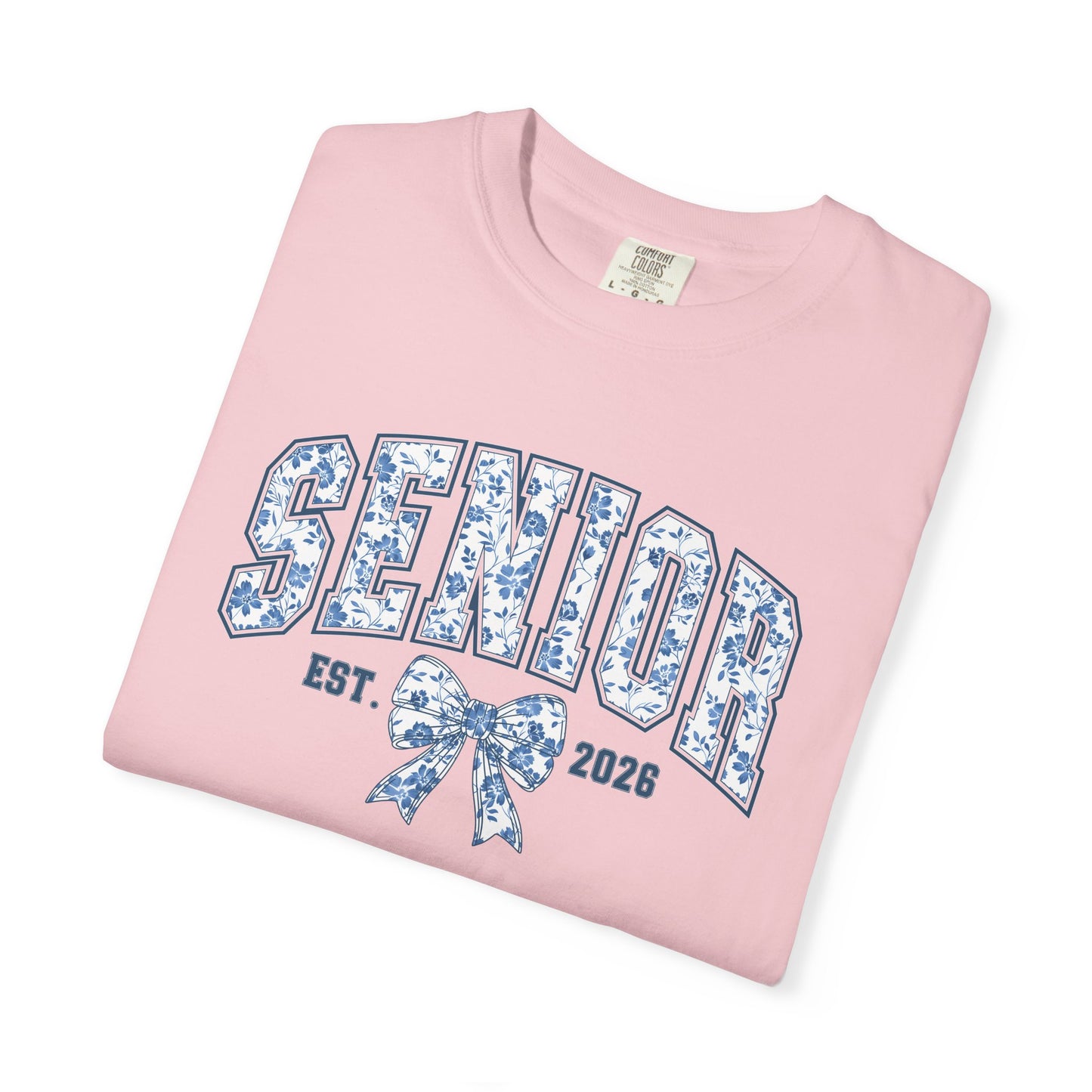 Senior 2026 Blue Chinoiserie Comfort Colors Tee
