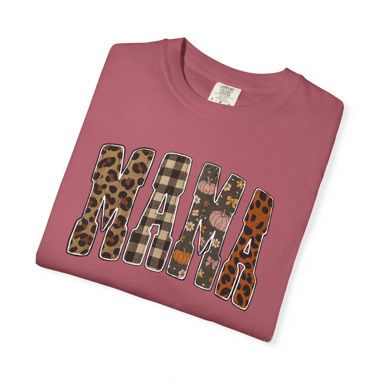 Mama Animal Print Fall Comfort Colors Tee