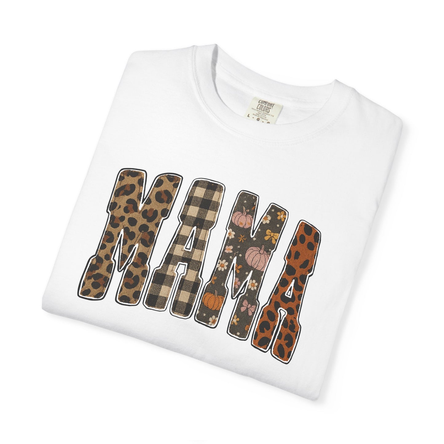 Mama Animal Print Fall Comfort Colors Tee