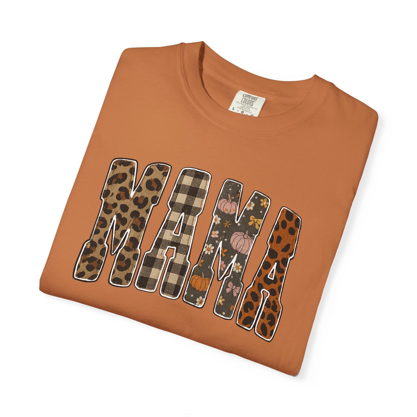Mama Animal Print Fall Comfort Colors Tee