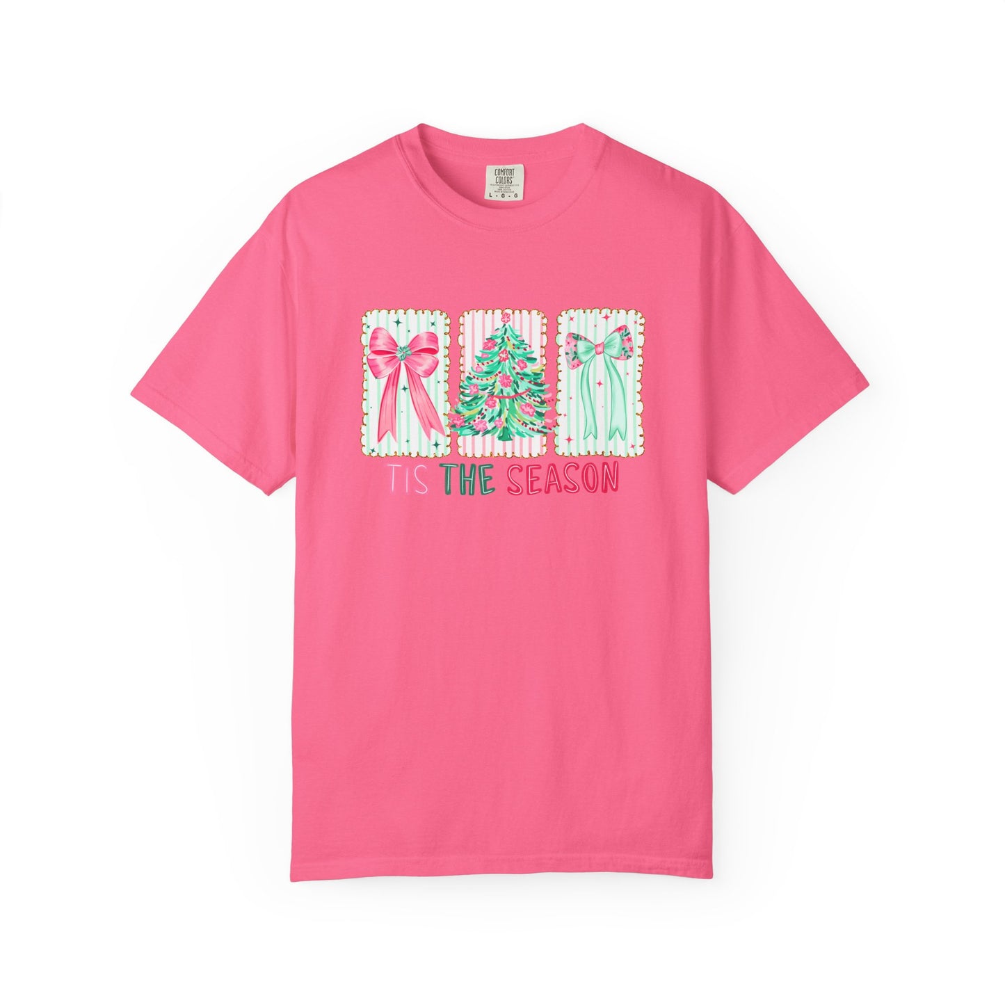 Tis the Season Coquette Pastels Comfort Colors Tee