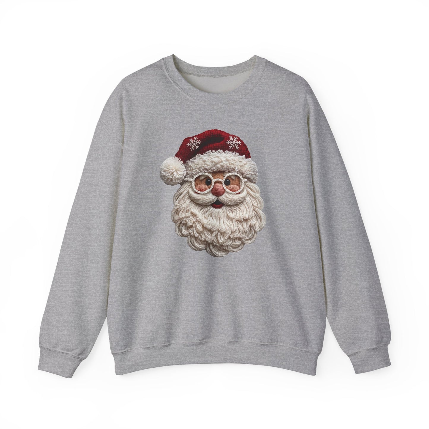 Holiday Santa Face Crewneck Sweatshirt