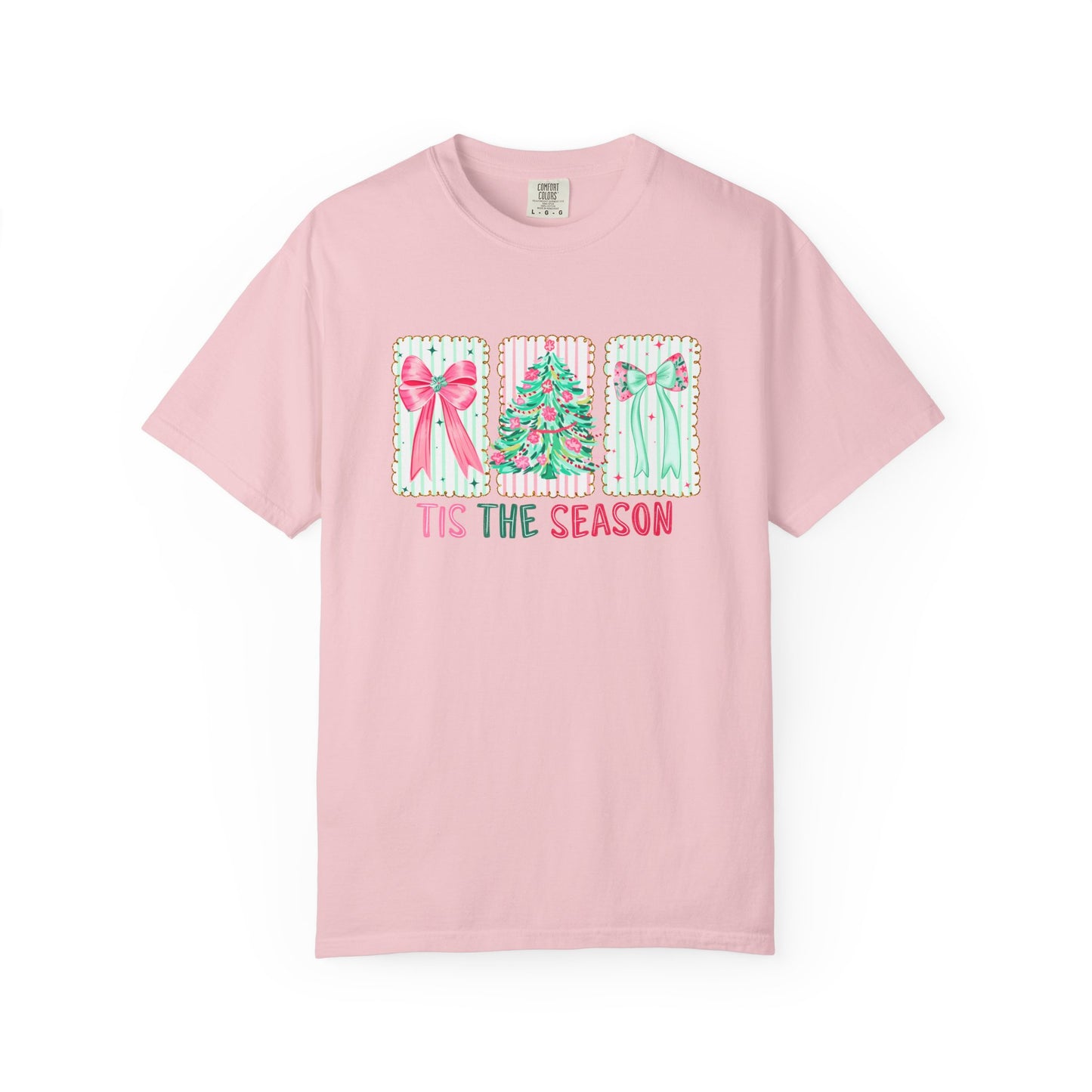 Tis the Season Coquette Pastels Comfort Colors Tee