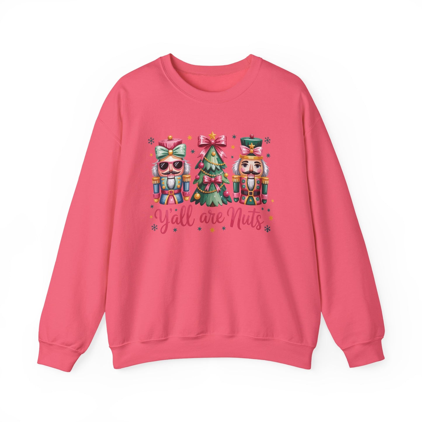 Y'all Are Nuts Christmas Gildan Sweatshirt