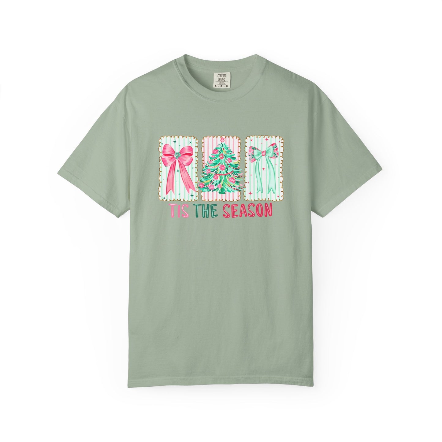 Tis the Season Coquette Pastels Comfort Colors Tee