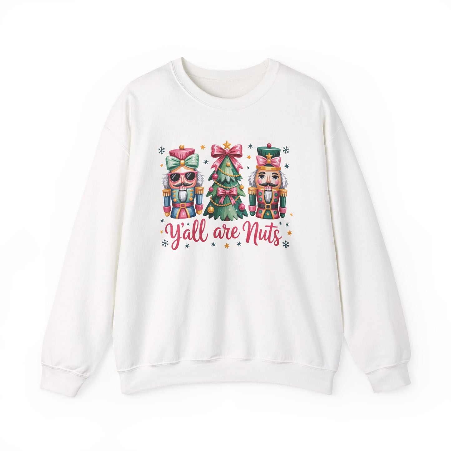 Y'all Are Nuts Christmas Gildan Sweatshirt