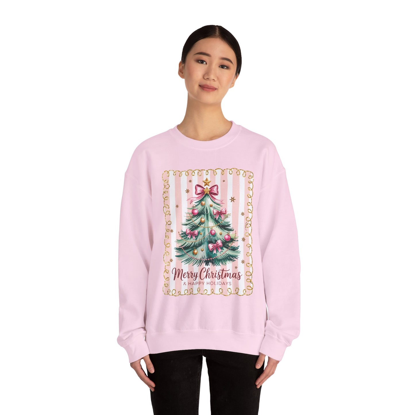 Festive Christmas Sweatshirt, Cozy Holiday Apparel, Merry Christmas Crewneck, Winter Gift Idea, Unisex Casual Wear