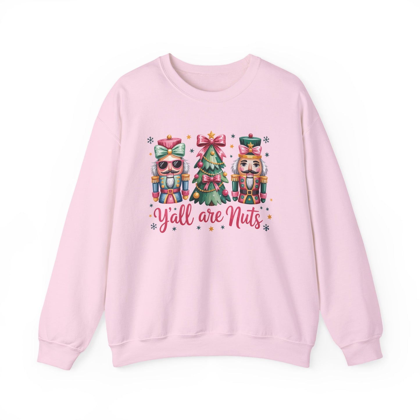 Y'all Are Nuts Christmas Gildan Sweatshirt