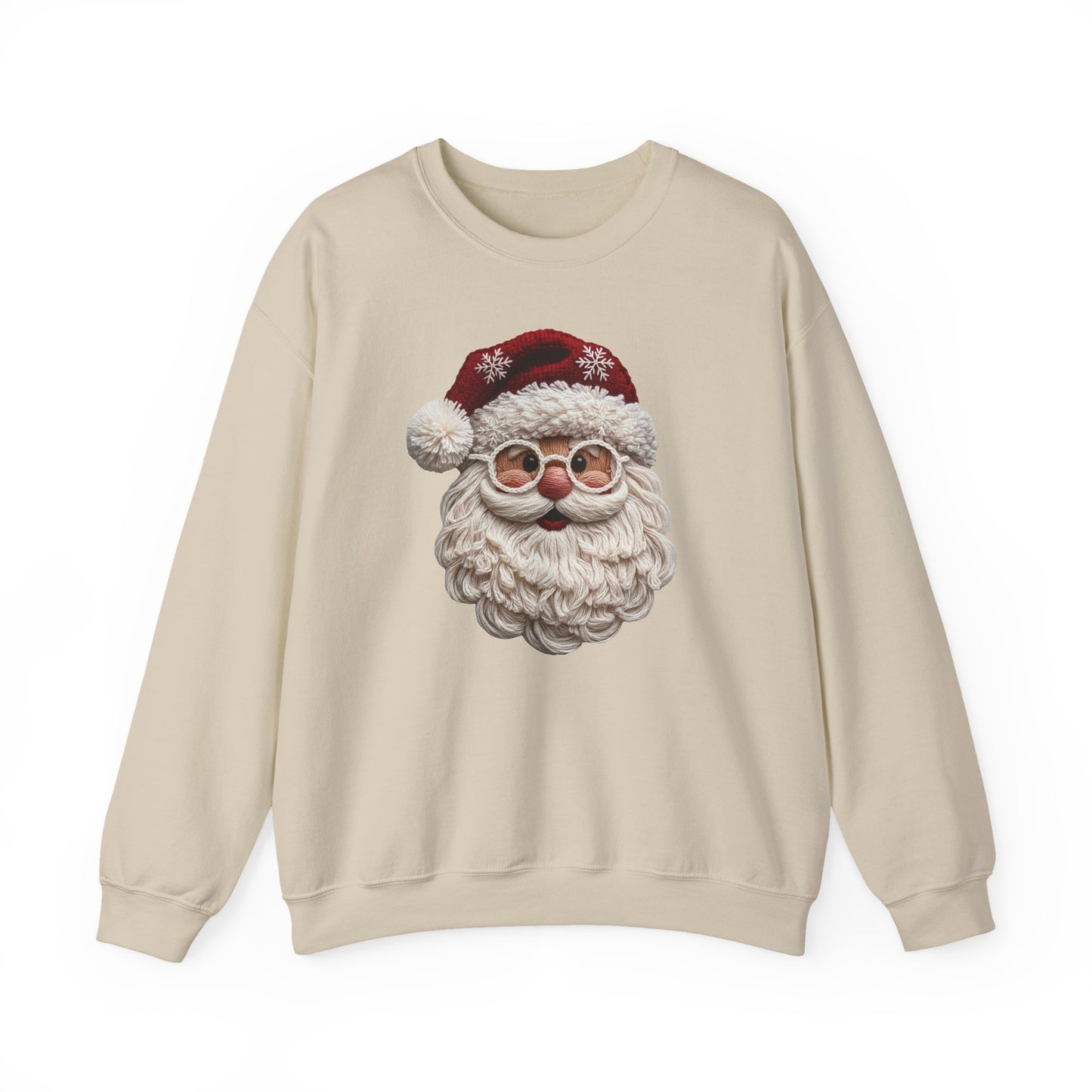 Holiday Santa Face Crewneck Sweatshirt