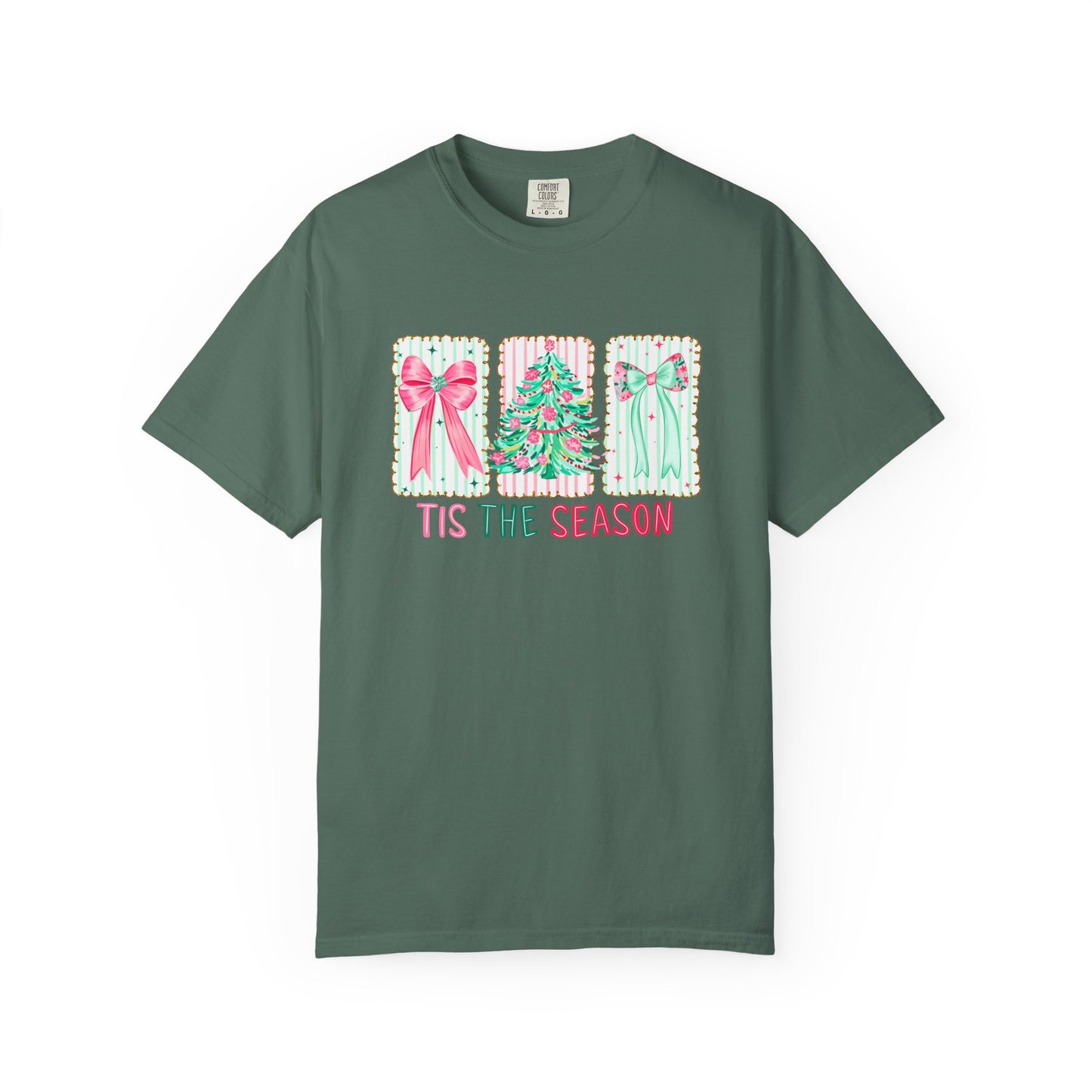 Tis the Season Coquette Pastels Comfort Colors Tee