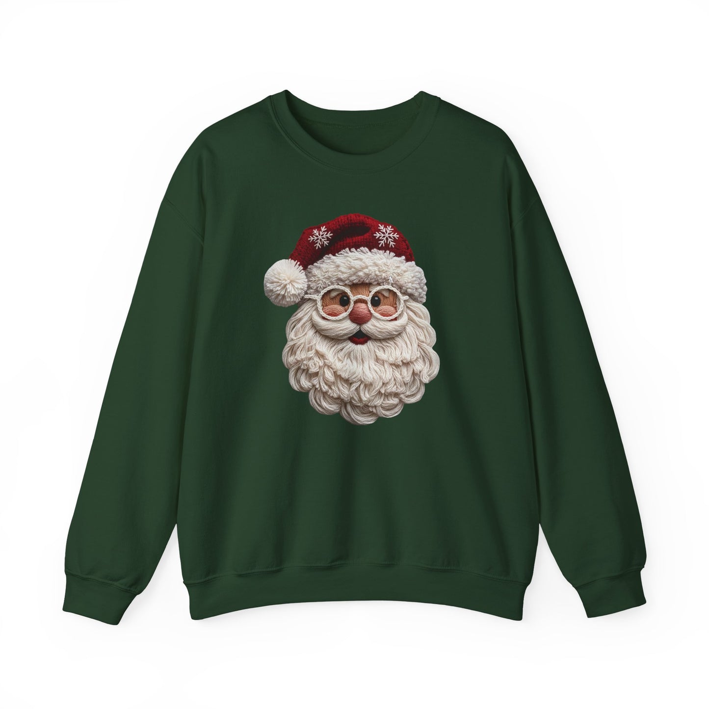 Holiday Santa Face Crewneck Sweatshirt