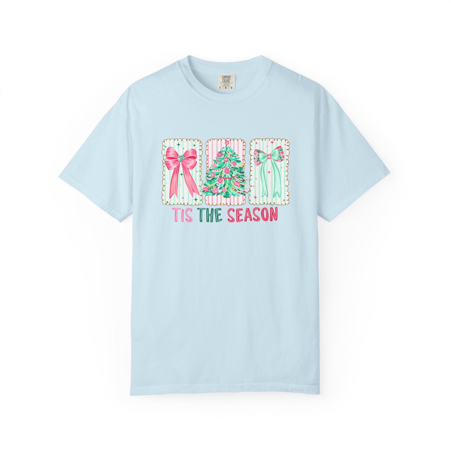 Tis the Season Coquette Pastels Comfort Colors Tee