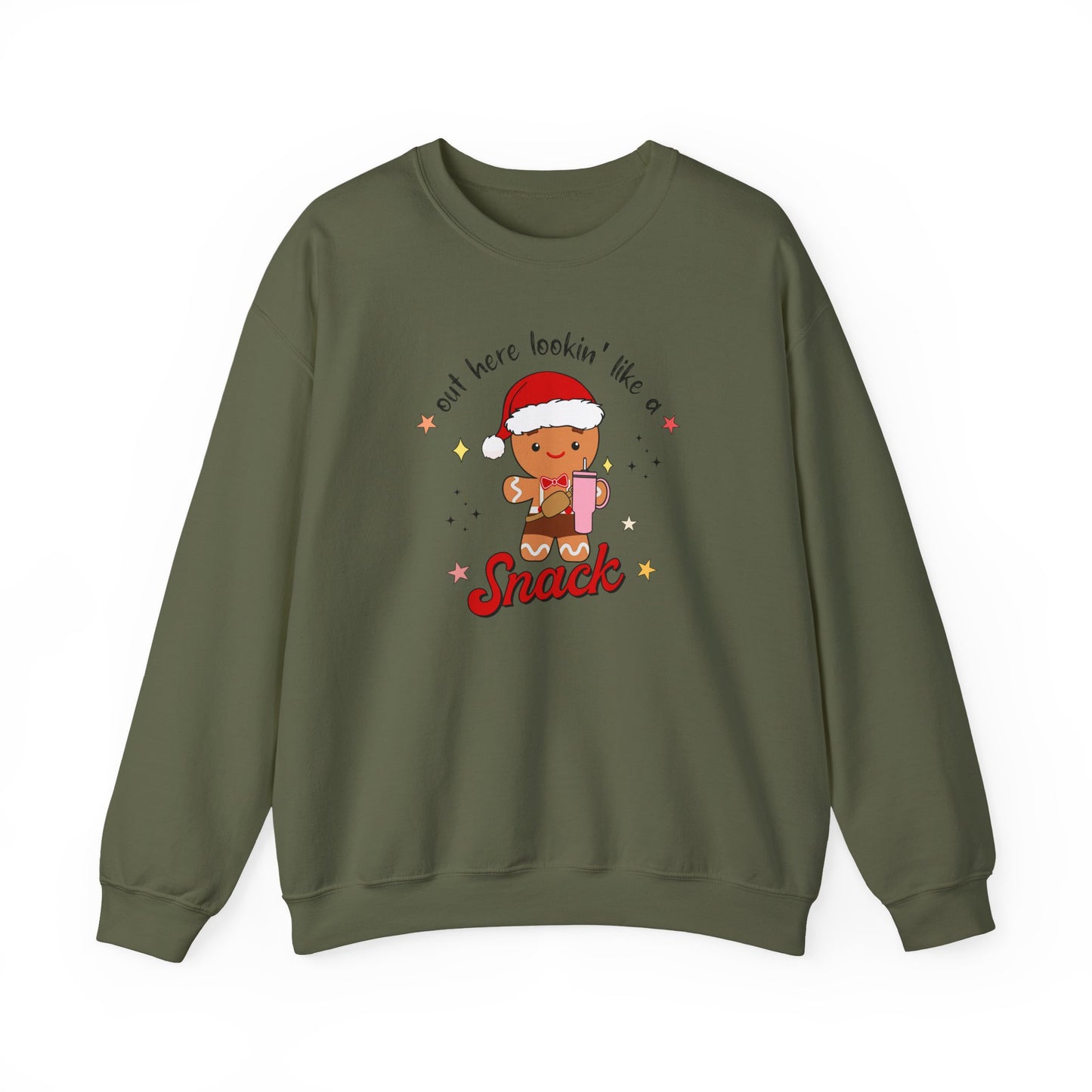 Gingerbread Snack Gildan Crewneck Sweatshirt