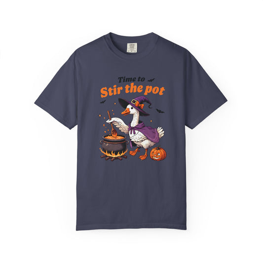 Time to Stir the Pot Spooky Goose Comfort Colors Tee