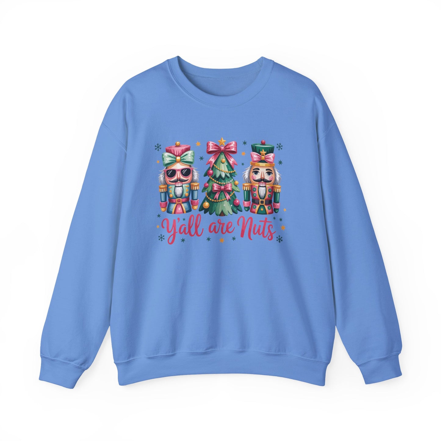 Y'all Are Nuts Christmas Gildan Sweatshirt