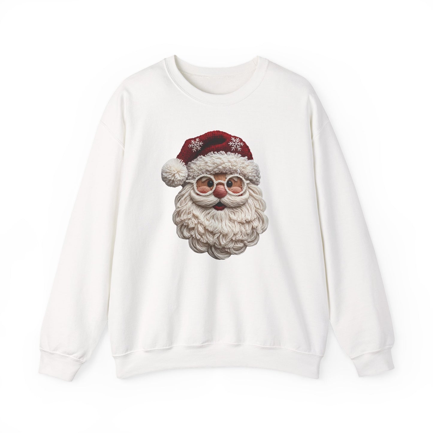 Holiday Santa Face Crewneck Sweatshirt