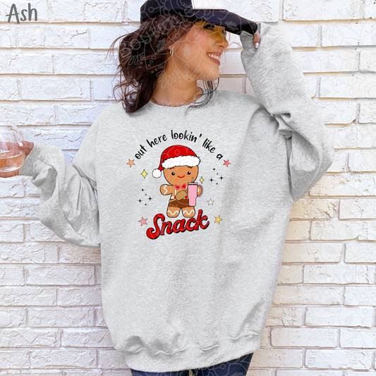Gingerbread Snack Gildan Crewneck Sweatshirt
