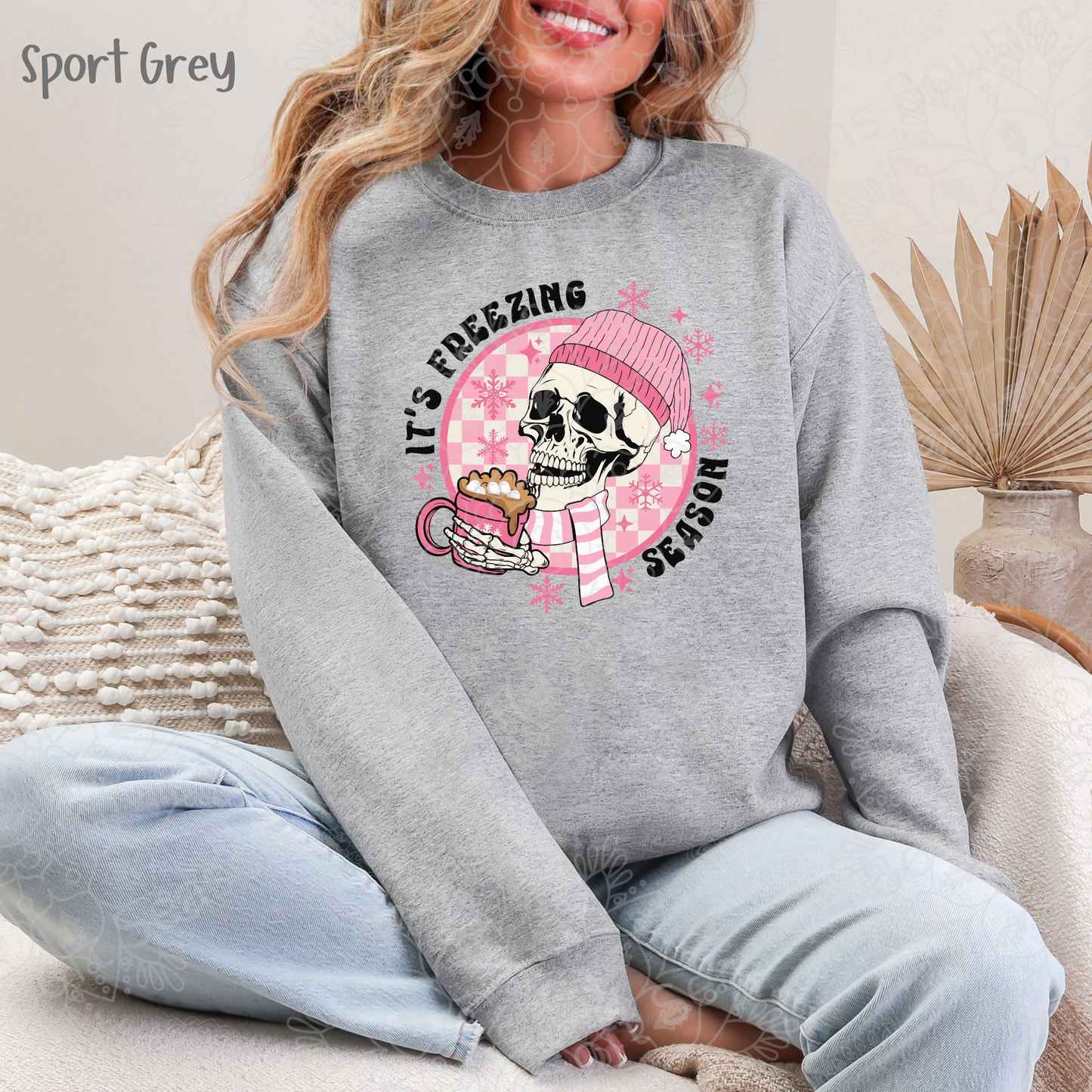 Freezin Season Skully Gildan Sweatshirt