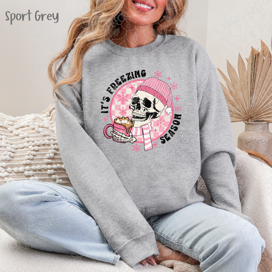 Freezin Season Skully Gildan Sweatshirt