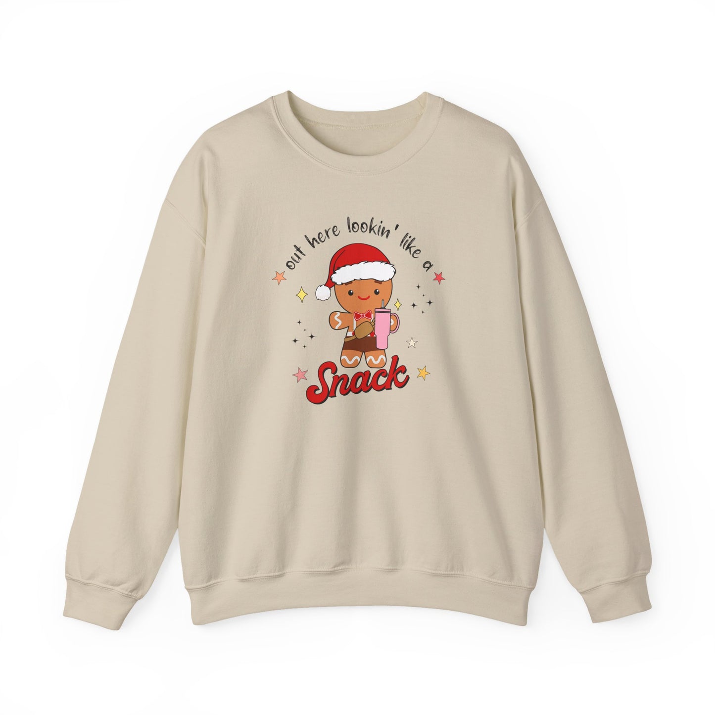 Gingerbread Snack Gildan Crewneck Sweatshirt