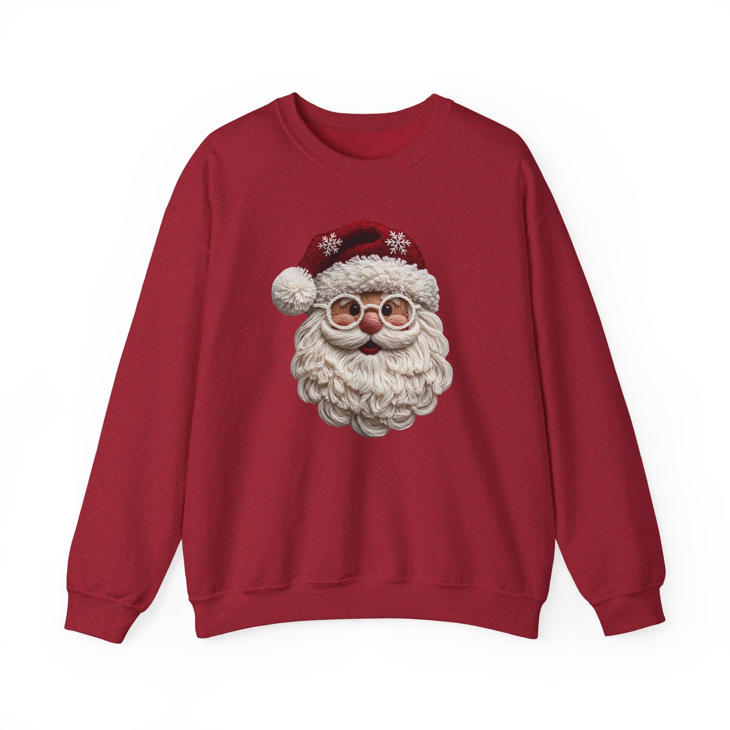 Holiday Santa Face Crewneck Sweatshirt